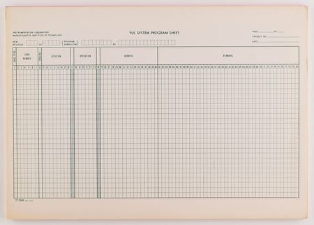 Lot #2109  Apollo Guidance Computer Coding Forms - Image 1