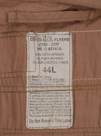 Lot #2620  Space Shuttle Escape Crew Team Member Coverall Suit - Image 6