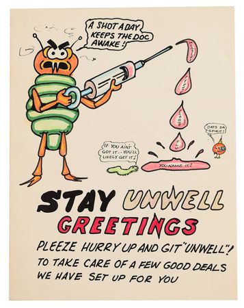 Lot #2333 Charlie Duke's Astronaut-Signed Gag Card - Image 1