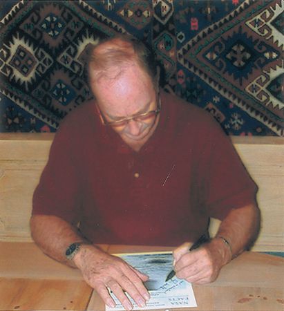 Lot #8476 Edgar Mitchell Signed NASA Fact Sheet - Image 2