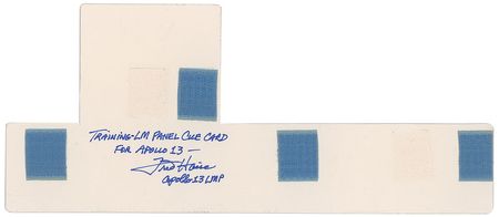 Lot #2308 Fred Haise Signed Apollo 13 Training Cue Card - Image 2
