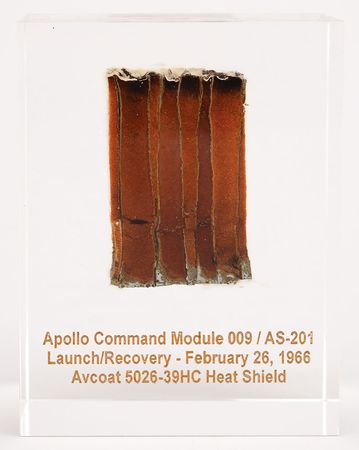 Lot #2236  AS-201 Flown Heat Shield Fragment - Image 1