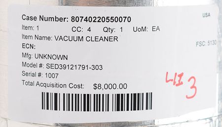 Lot #2659  Space Shuttle Vacuum Cleaner - Image 7