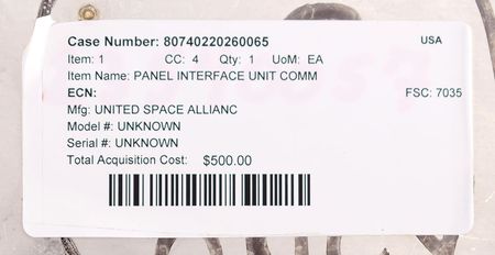 Lot #2608  Space Shuttle Communication Interface Unit - Image 10