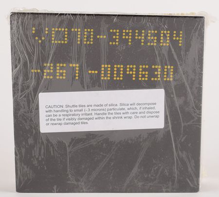 Lot #2655  Space Shuttle TPS Tile (Black and White) - Image 1