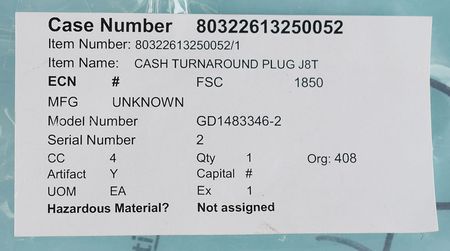 Lot #2592  Hubble Space Telescope CASH Turnaround Plug and Connector Cover - Image 5