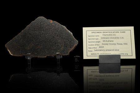 Lot #2115  Clarendon (C) Stone Meteorite Slice and Fragment - Image 3