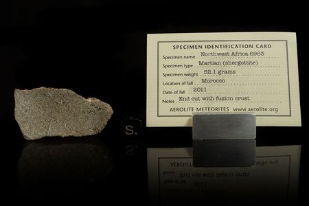 Lot #2129  NWA 6963 Martian Meteorite End Cut - Image 3