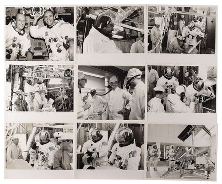 Lot #2010  Apollo 12 Lot of (18) Vintage Original NASA Photographs - Image 1