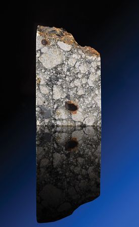 Lot #2141  NWA 5000 Lunar Meteorite Part Slice ('Impactor') - Image 1