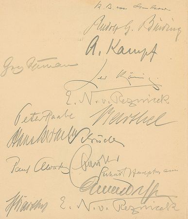 Lot #318  German Authors, Composers and Painters - Image 1
