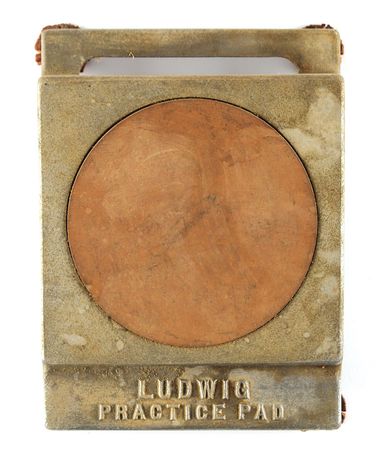 Lot #696 LIVE Boston: Sib Hashian's Ludwig Drum Practice Pad: The Ludwig practice pad that started it all! - Image 1