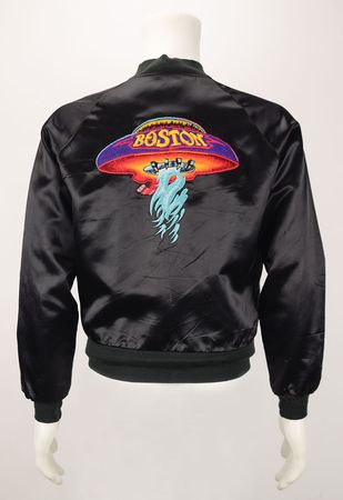 Lot #707 LIVE Boston: Sib Hashian's Black 'Spaceship Logo' Jacket Jacket - Image 1