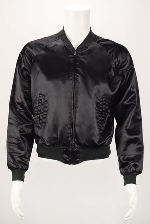 Lot #707 LIVE Boston: Sib Hashian's Black 'Spaceship Logo' Jacket Jacket - Image 2