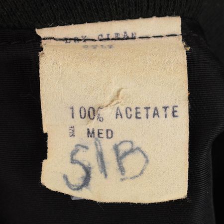 Lot #707 LIVE Boston: Sib Hashian's Black 'Spaceship Logo' Jacket Jacket - Image 3