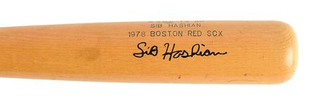 Lot #730 Boston: Sib Hashian's Louisville Slugger Baseball Bat Baseball Bat - Image 2