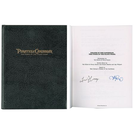 Lot #1017 Pirates of the Caribbean: The Curse of the Black Pearl Screenplay - Image 1