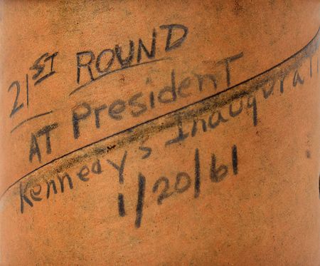 Lot #17 John F. Kennedy Inauguration 21-Gun Salute Mortar Shell Casing: The 21st round from JFK's inaugural salute - Image 2