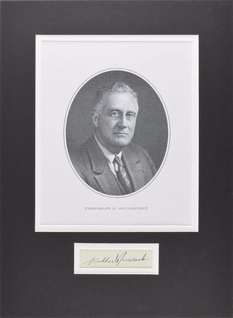 Lot #198 Franklin D. Roosevelt Signature - Image 1