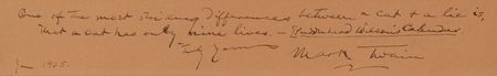 Lot #625 Samuel L. Clemens: 