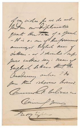 Lot #582 Frederic Leighton Handwritten Letters Signed - Image 2