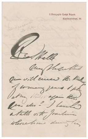 Lot #582 Frederic Leighton Handwritten Letters Signed - Image 3