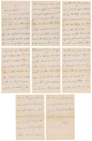 Lot #647 Gertrude Stein: Lengthy letter from Stein to her publisher, Bennett Cerf?