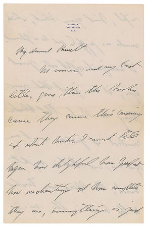 Lot #647 Gertrude Stein: Lengthy letter from Stein to her publisher, Bennett Cerf?