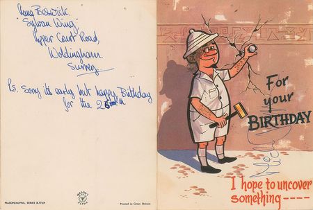 Lot #865 Rolling Stones: Mick Jagger Card - Image 1