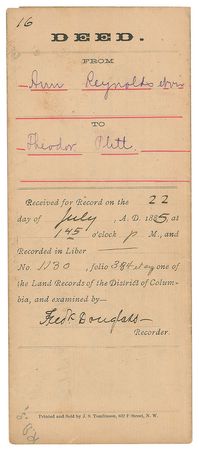 Lot #310 Frederick Douglass Signed Document - Image 2