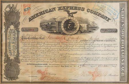 Lot #231 Henry Wells and William Fargo Signed Document - Image 1