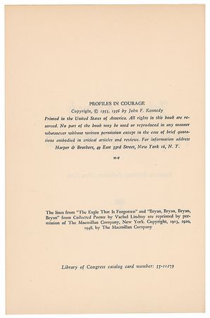 Lot #9 John F. Kennedy Signed Book Book - Image 3