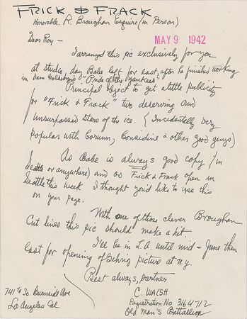 Lot #1139 Babe Ruth - Image 2
