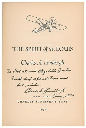 Lot #453 Charles Lindbergh Book - Image 2