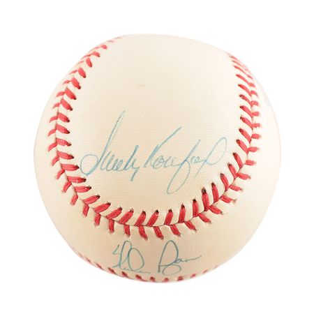 Lot #1112 Sandy Koufax, Nolan Ryan, and Bob Feller Baseball - Image 3