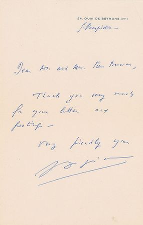 Lot #367 Georges Pompidou - Image 1