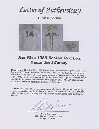 Lot #1138 Jim Rice Jersey - Image 4