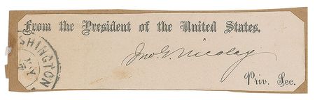 Lot #177 Abraham Lincoln: Nicolay and Hay Signatures - Image 2