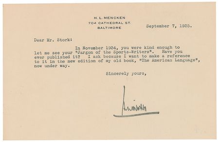 Lot #679 H. L. Mencken - Image 2