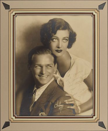 Lot #938 Joan Crawford and Douglas Fairbanks, Jr Signed Photograph - Image 1