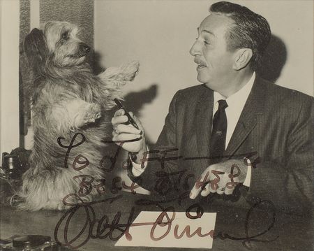 Lot #604 Walt Disney Signed Photograph - Image 1