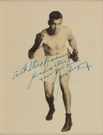 Lot #1091 Jack Dempsey Signed Photograph - Image 1