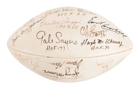 Lot #1100 Football: Running Backs Football - Image 3
