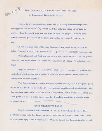 Lot #11 John F. Kennedy Speech Draft - Image 1