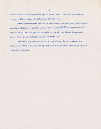 Lot #11 John F. Kennedy Speech Draft - Image 2