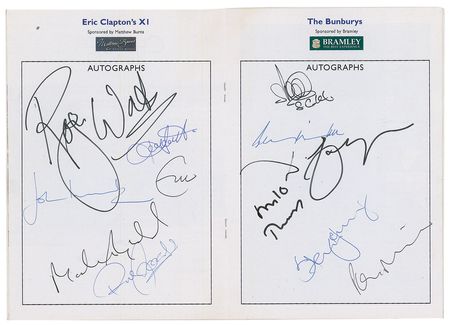 Lot #840 Eric Clapton and Roger Waters Program - Image 1