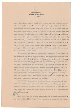 Lot #291 Fulgencio Batista Group Lot - Image 2
