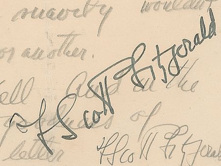 Lot #630 F. Scott Fitzgerald: Emerging from 