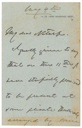 Lot #666 Henry James Handwritten Letter Signed - Image 1