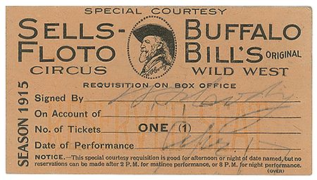 Lot #281 William F. ?Buffalo Bill? Cody Courtesy Pass - Image 1